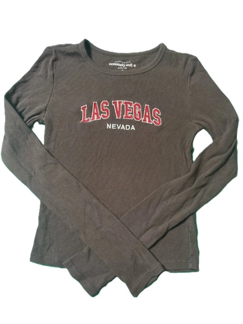 Aeropostale Seriously Soft Baby Tee "Las Vegas Nevada" Top Womens Small